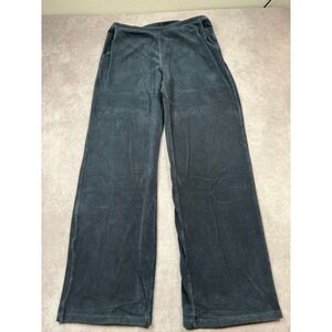 LL Bean Maternity Corduroy Pull On ‎ Pants Women L M/T Casual Comfort Relax Blue
